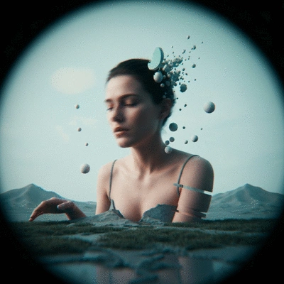 Conceptual image showing the impact of stress on the mind
